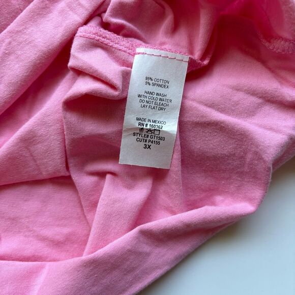 Fashion Nova It’s Not Me It’s You Graphic Short Sleeve Crop T-Shirt - Pink - 3x - Picture 7 of 8